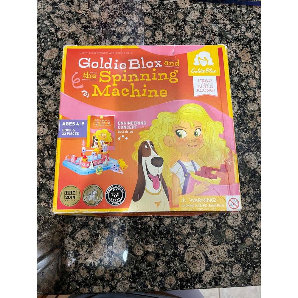 GoldieBlox and the Spinning Machine Engineering Toy STEM Set Ages 4-9 33 Pieces